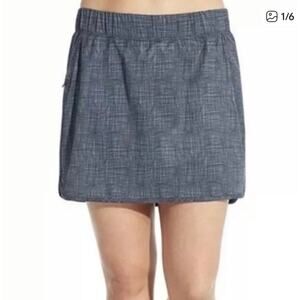 Calia Anywhere Skort Caviar Crosshatch - XS